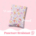 Pretty Package Store 10x13 Designer Poly Mailer 100 Pack Heavy Duty Waterproof Self Seal Shipping Bags for Small Business Large Mailing Envelopes Bulk Tear Resistant Cute Packaging Preppy Leopard