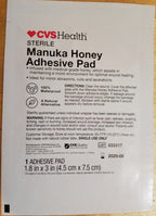 CVS Manuka Honey Adhesive Pads 1.8" x 3" 8 Count