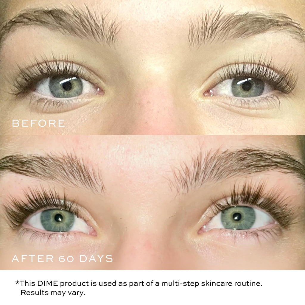 DIME Beauty Eyelash Boost Serum, Eyelash Growth Serum for Healthier, Longer, Thicker Eyelashes, 0.20 oz / 6 ml