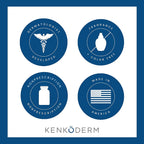 Kenkoderm Psoriasis Dead Sea Mud Soap with Argan Oil & Shea Butter, Natural Exfoliating Body & Face Cleanser for Sensitive Skin, Fragrance & Color-Free, 4.25 Ounce, 4 Bars