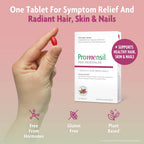 Promensil Perimenopause Supplements for Women- Red Clover Isoflavones Vitamins, Helps Support Hot Flashes, Night Sweats, Restlessness, Contains Biotin & Vitamin D- 30 Tablet Count, Pack of 1