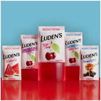 Luden's Sore Throat Relief Lozenges for Minor Everyday Irritation & Dry Mouth, Sugar Free Wild Cherry Flavored Drops, 25 Count, Pack of 12