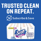 Scott 1000 Trusted Clean Toilet Paper, 32 Rolls, Septic-Safe, 1-Ply Toilet Tissue