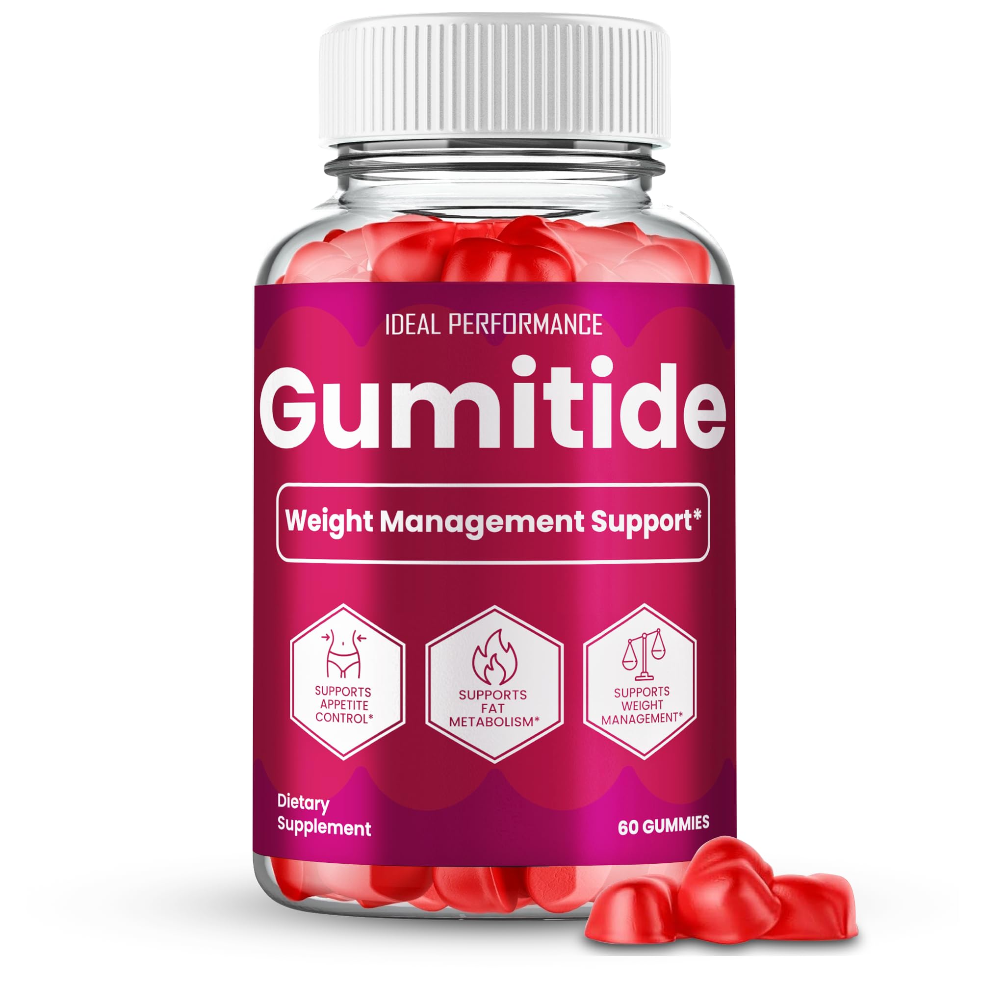 IDEAL PERFORMANCE Gumitide Gummies, Gumitide Gummy Reviews (60 Gummies)