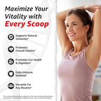 10X Health Bovine Colostrum Powder - Organic Colostrum Supplement Powder with Cat’s Claw Extract and Lactoferrin - Easy-Mix, Unflavored for Immunity & Gut Support - 60 Servings