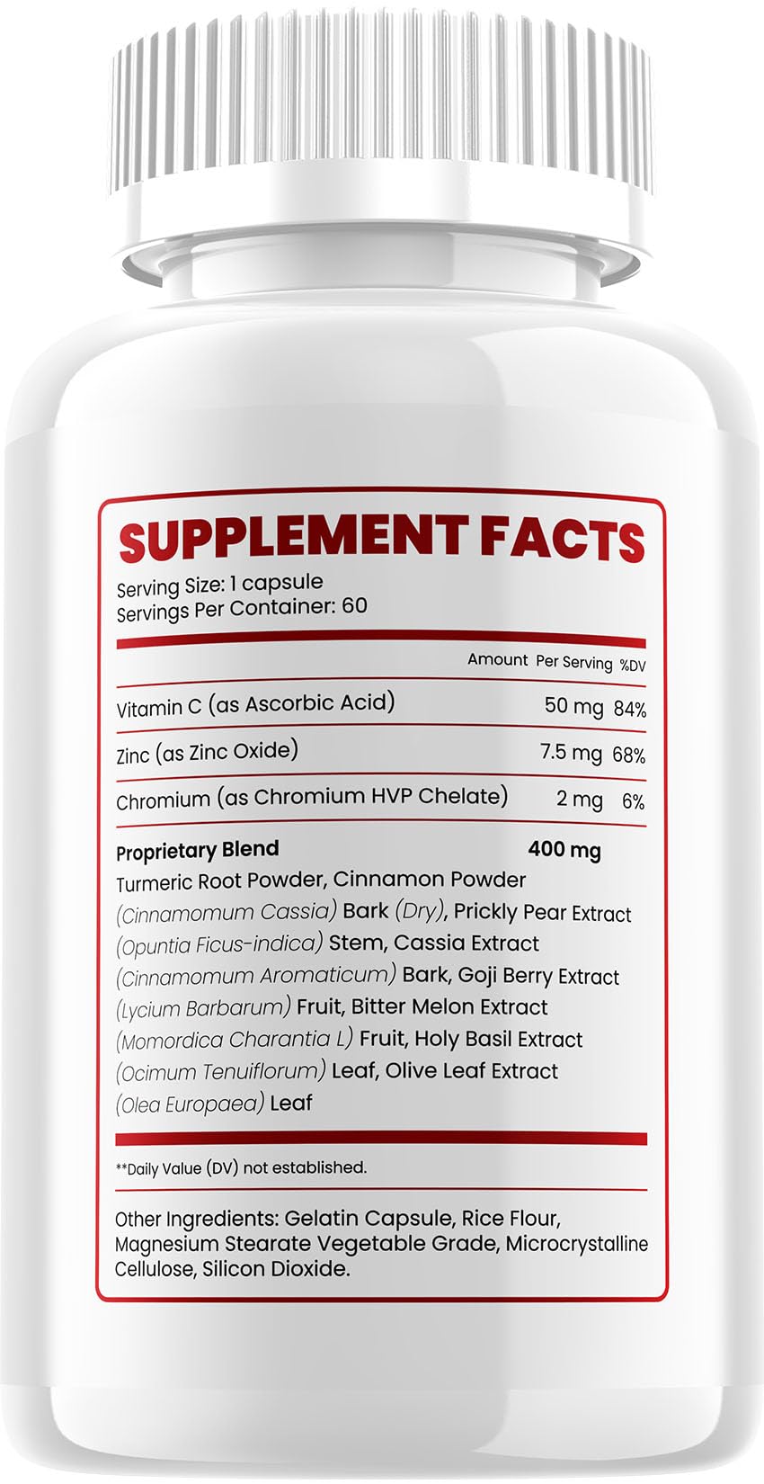 SugarWise Capsules – SugarWise Pro Natural Blend Daily Health Vitamins Supplement (5 Pack - 300 Capsules)