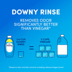 Downy Rinse Laundry Odor Remover, Cool Cotton Scent, 48 fl oz, Fabric Softener And Laundry Odor Removal Rinse, Fights Odors At The Source, HE Compatible