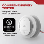 Kidde Hardwired Smoke Detector, 10-Year Battery Backup, Interconnectable, LED Warning Light Indicators, 4 Pack