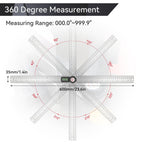 GemRed 82305 Digital Angle Finder Protractor (Stainless steel 300mm)