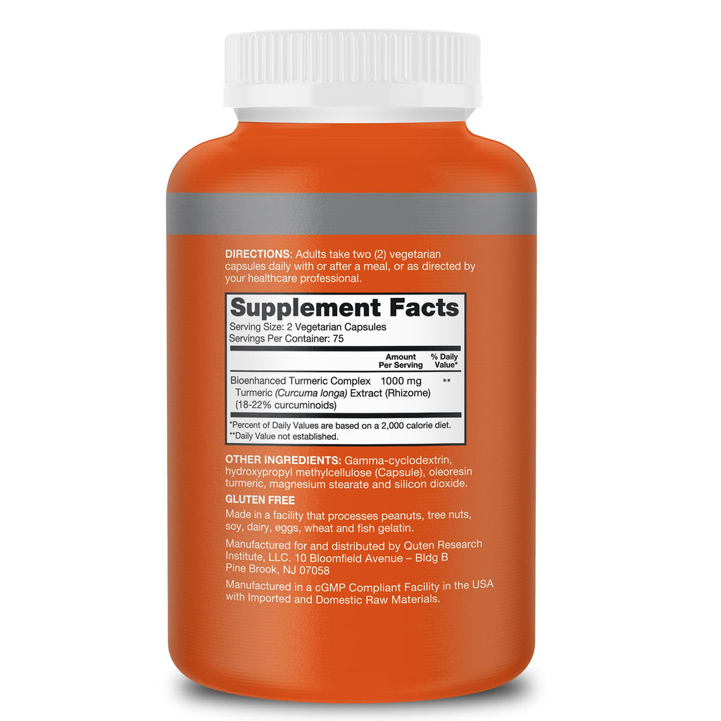 Qunol Turmeric Curcumin Supplement, 1000mg with Ultra High Absorption, for Joint Support, Extra Strength Capsules, 150 Count