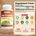 Best Naturals Bee Propolis 500 mg 120 Capsules (120 Count (Pack of 2))