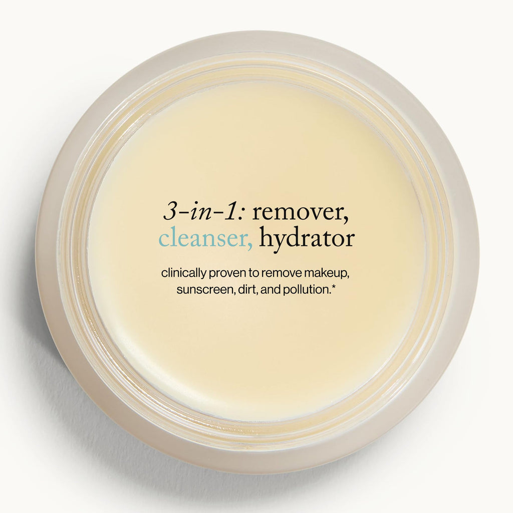goop Beauty Cleansing Balm | Makeup Remover & Facial Cleanser for Sensitive Skin | Saffron Extract, Vitamin E, & Biofermented Cleansing Microspheres | Removes Dirt, Pollution, & Sunscreen | 3.4 fl oz