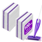 Mop Pad Refill Compatible with Swiffer WetJet Spray Mop, Wet Jet Mopping Pads for All Purpose Multi Surface Hardwood Floor Cleaning, 4 Layers Thickened and Super Absorbent, 100 Count.