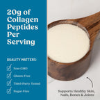 Bulletproof Vanilla Collagen Peptides Powder with MCT Oil, 17.6 Ounces, Grass-Fed Collagen Protein for Skin, Bones and Joints