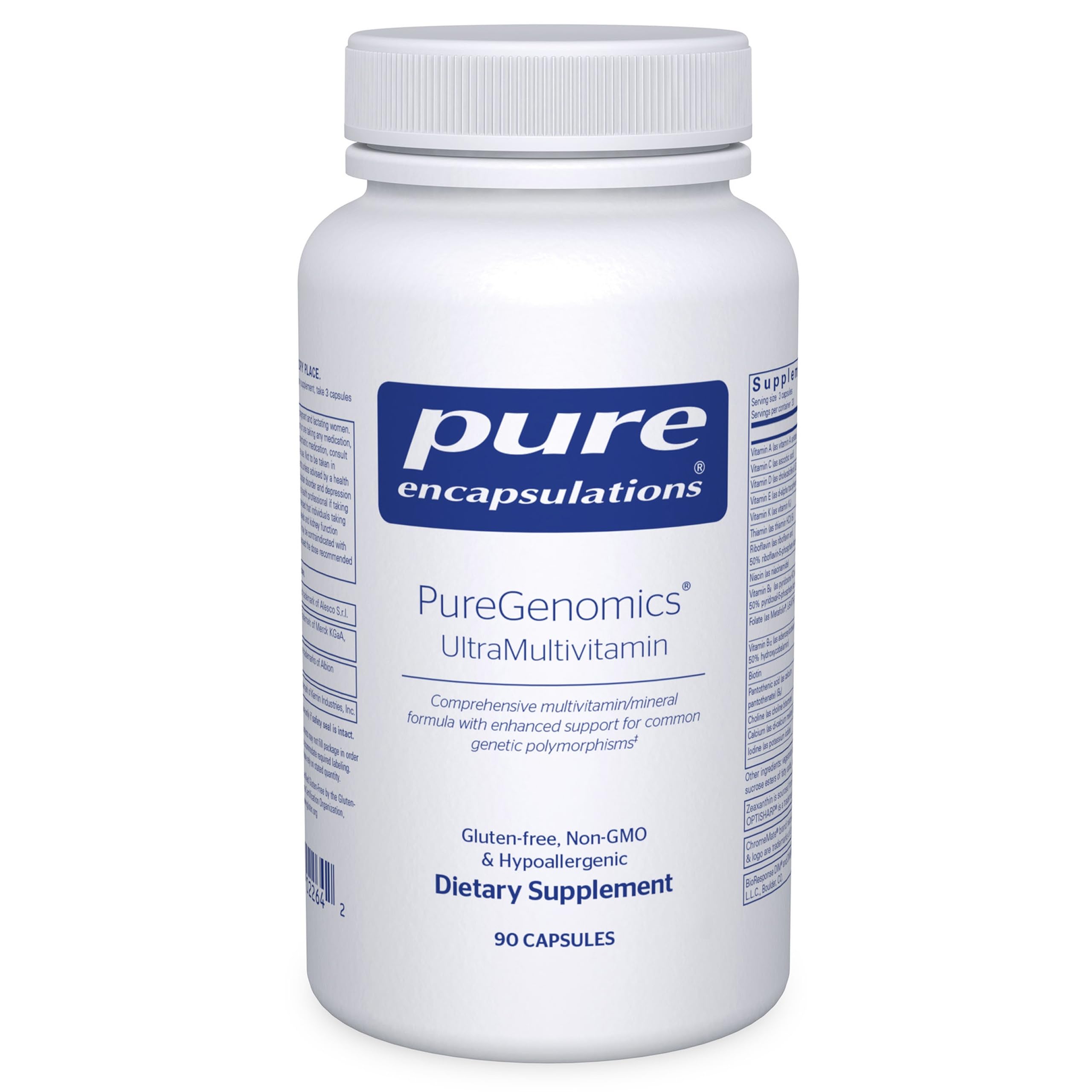 Pure Encapsulations PureGenomics UltraMultivitamin | Support for Common Genetic Polymorphisms* | 90 Capsules