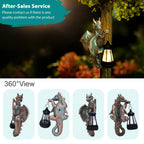 Goodeco Dragon Tree Hugger with Solar Lantern Garden Statue