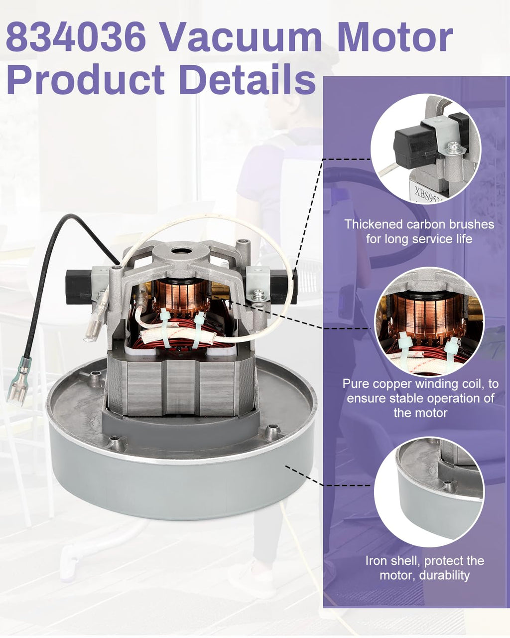 836099 834036 Vacuum Motor
