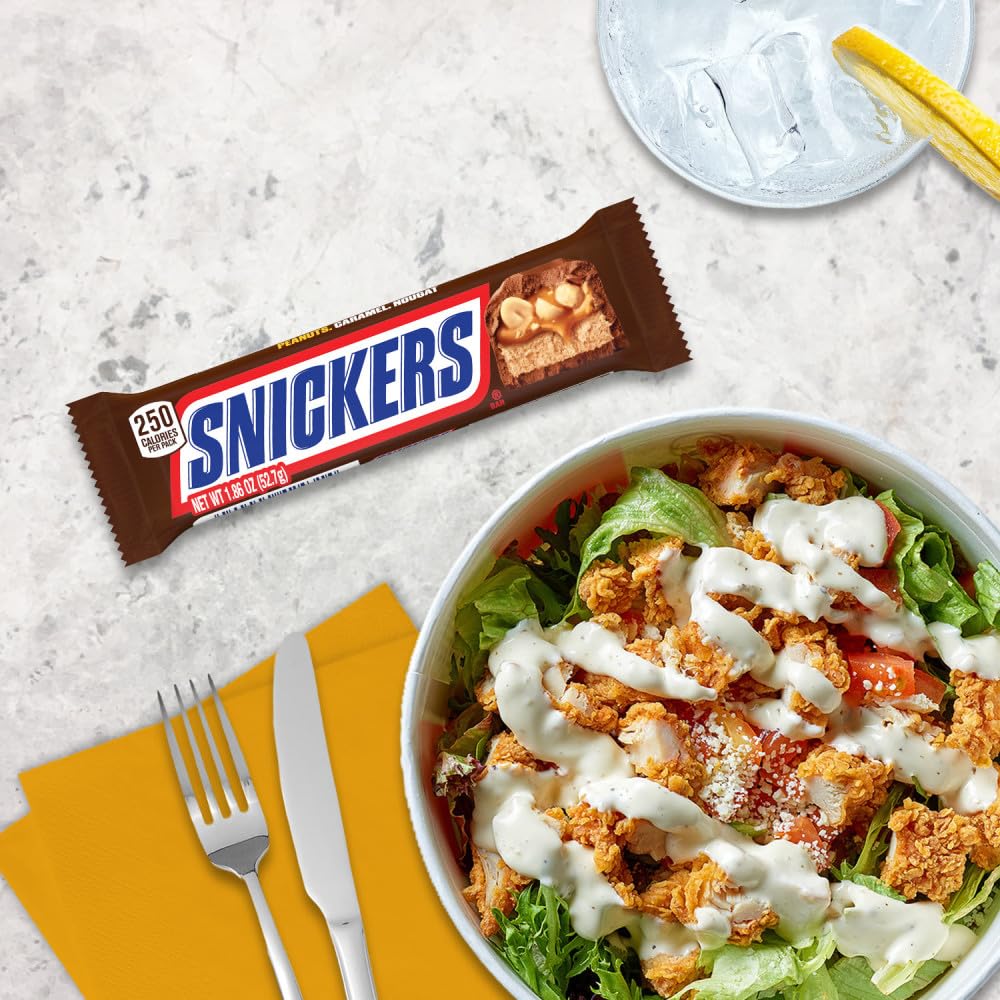 Snickers Milk Chocolate, Peanuts, Caramel, Nougat Candy Bar 1.86 oz.