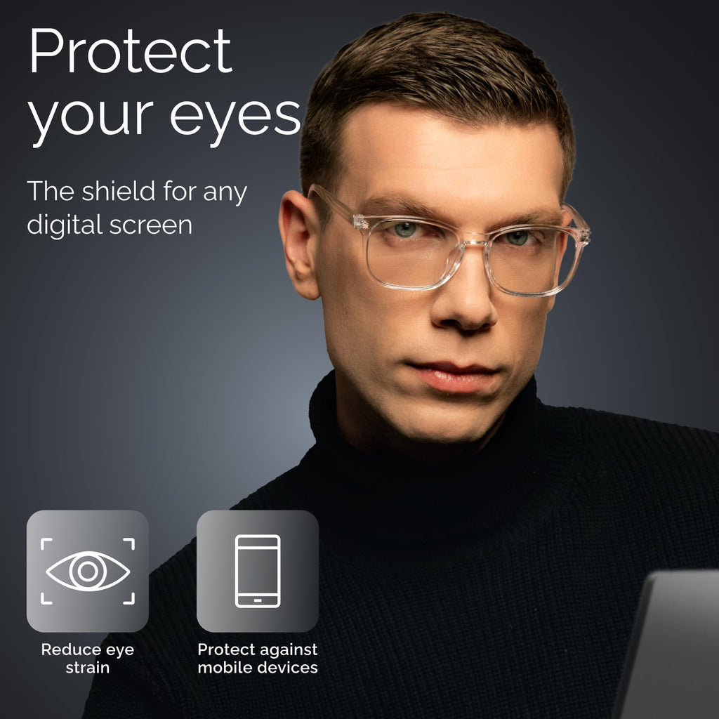 livho High Tech Blue Light Glasses - Advanced up to 99% Blue Light Blocking Computer Glasses - Screen Fatigue & UV Protection