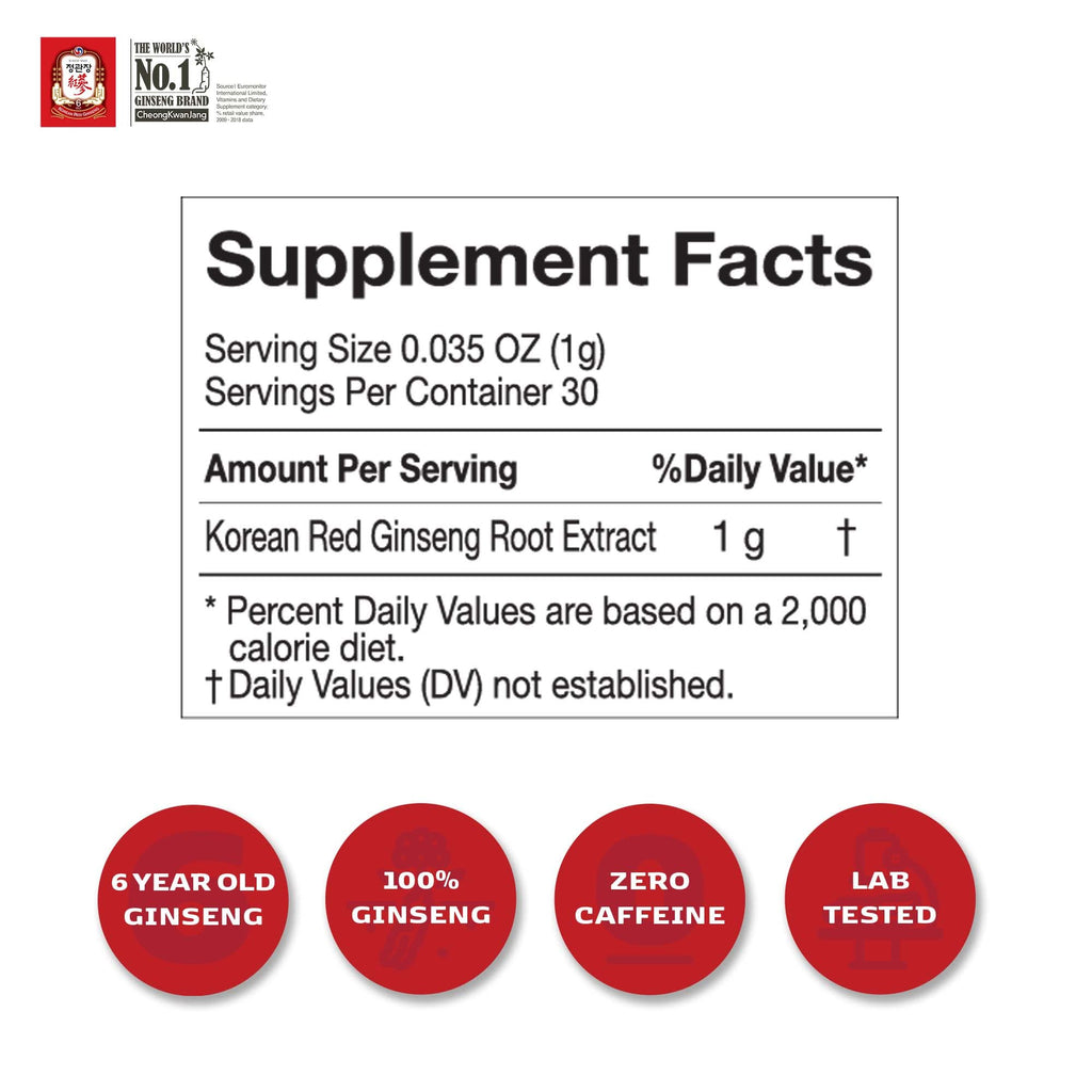 CheongKwanJang 100% Korean Red Ginseng Extract 30G