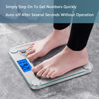 Vitafit Bathroom Scale for Body Weight Accuracy 0.1lb, 400lb,Clear Glass