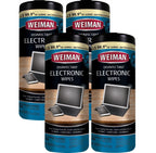 Weiman Electronic Screen Cleaner Wipes - 4 Pack Clean Your Laptop, Computer, TV, and All Electronic Equipment - Electronic Wipes - 30 Count