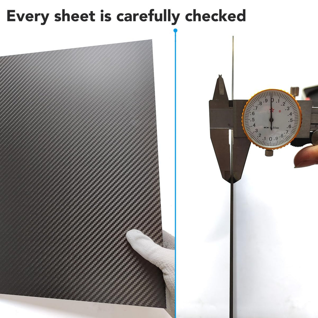 cncarbonfiber 3mm 300x400mm 100% Carbon Fiber Sheet 0.5~5.0mm Available,3K Twill Matte Finish