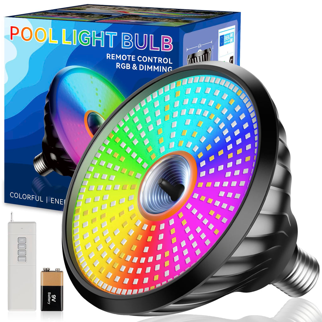 Led Pool Replacement Bulbs 2025 Upgraded Pool Light Bulb, 120V 90W Color LED Pool Lights for ...