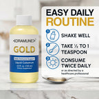 Oramune Gold Immune Support Supplement with Pure Colostrum Gold Liquid Bovine Colostrum – Rich in Lactoferrin, Insulin-Like Growth Factor-I (IGF-I) for Immune Strength– 4 fl oz