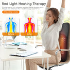Back Massager, Rolling Up and Down Back Massager with Heat, Back Massage 4D Kneading for Pain Relief Deep Tissue, Ultrathin Shoulder Massager Gift for Women Men Parents Christmas