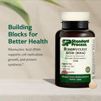 Standard Process Ribonucleic Acid RNA Dietary Supplement - Vegan, Gluten-Free, Non-Soy, & Non-Grain - Cell Development Support - 180 Tablets