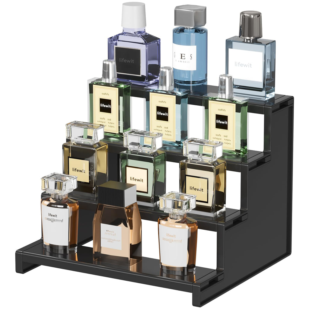 Lifewit 12" Perfume Organizer, Cologne Stand Tool-Free Assembly, 3 Pcs