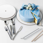 BluShore Cake Boards Tiering Kit - Cake Board 10 Inch, 8 Inch, and 6 Inch (5 Pieces Each) With Parchment Paper Rounds, Wooden Dowels, and Straw Dowels - Cardboard Cake Rounds Stacking Kit [130 Pieces]