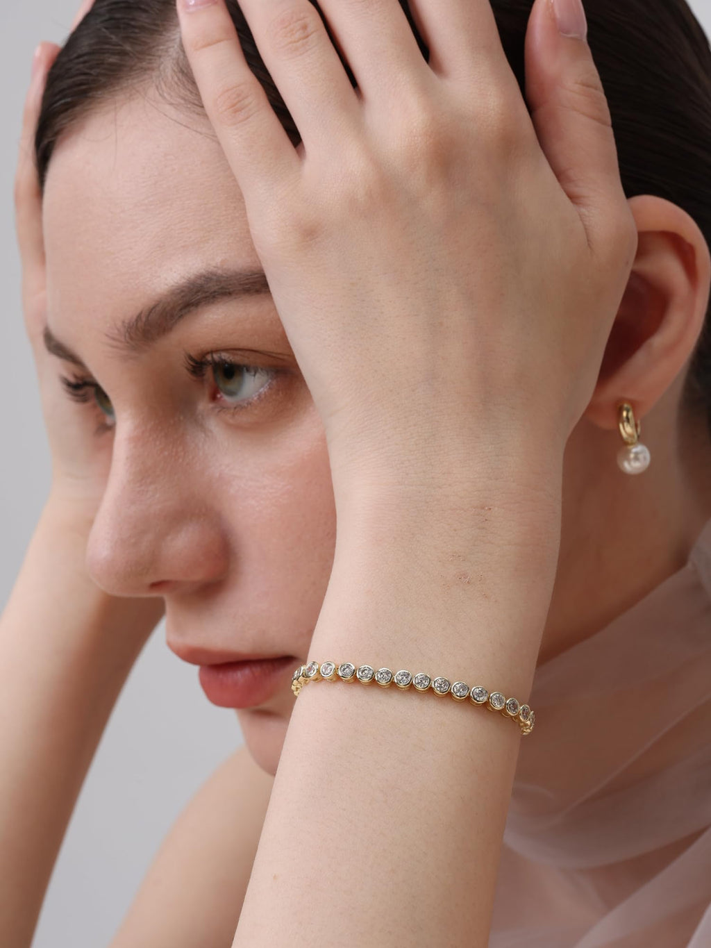 Pearich 14k Gold Filled Tennis Bracelets