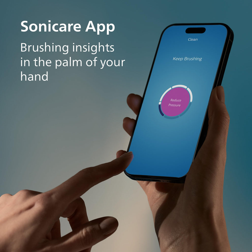 Philips Sonicare DiamondClean 9000 Electric Toothbrush - Sonic Toothbrush with App, Pressure Sensor, 12 Brushing Settings, Replacement Reminder, Charging Travel Case, White & Pink, 2-Pack, HX9912/72