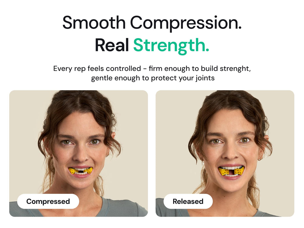 Mayena Jaw Exerciser Core | Patented Dual-Layer Design, 4 Resistance Levels (8 pcs) | Precision Jaw Trainer with Smooth Compression | Strengthens & Tones Facial Muscles, Defines Jawline