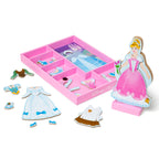 Melissa & Doug Disney Cinderella Magnetic Dress-Up Wooden Doll Pretend Play Set (30+ pcs)