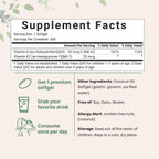 Micro Ingredients Vitamin D3 1,000 IU + K2 MK-7 25 mcg, 300 Softgels | Virgin Coconut Oil | 2-in-1 Bone, Immune & Heart Support | Easy to Swallow, Non-GMO