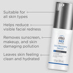 EltaMD Skin Recovery Face Serum Repairs Damaged Skin, Amino Acid and Antioxidative Formula, Hyaluronic Acid Face Serum with Vitamin B5, 1 Fl Oz, Untinted