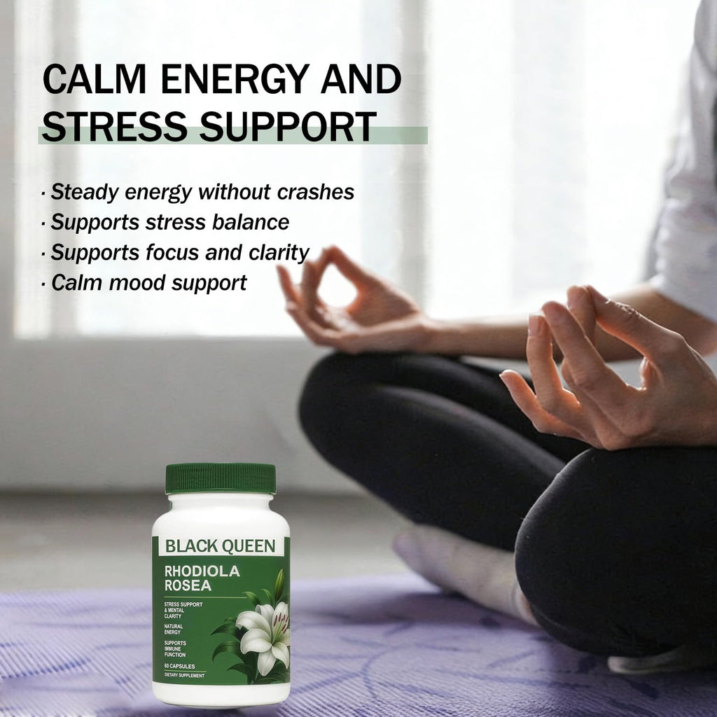 Nerve Savior Black Queen Rhodiola Rosea Capsules 500mg - 60 Capsules