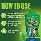 Green Gobbler Liquid Hair Drain Clog Remover & Cleaner, For Toilets, Sinks, Tubs - Septic Safe (6)