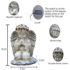 Solar Angel Garden Statues Outdoor,Garden Angel,Praying Angels Figurines