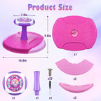 VROGTIK Sit and Spin Toys for Girls, 360° Spinning Seat with LED Lights and Music Christmas Birthday Gift Girl Sensory Toys