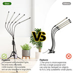 Grow Light for Indoor Plants, 5-Head Full Spectrum LEDPlant Light with 3 Light Modes, 10 Brightness Levels, Remote Control, Height Adjustable 29-61Inch Growing Lamp for Seedlings,Flowers (5head)