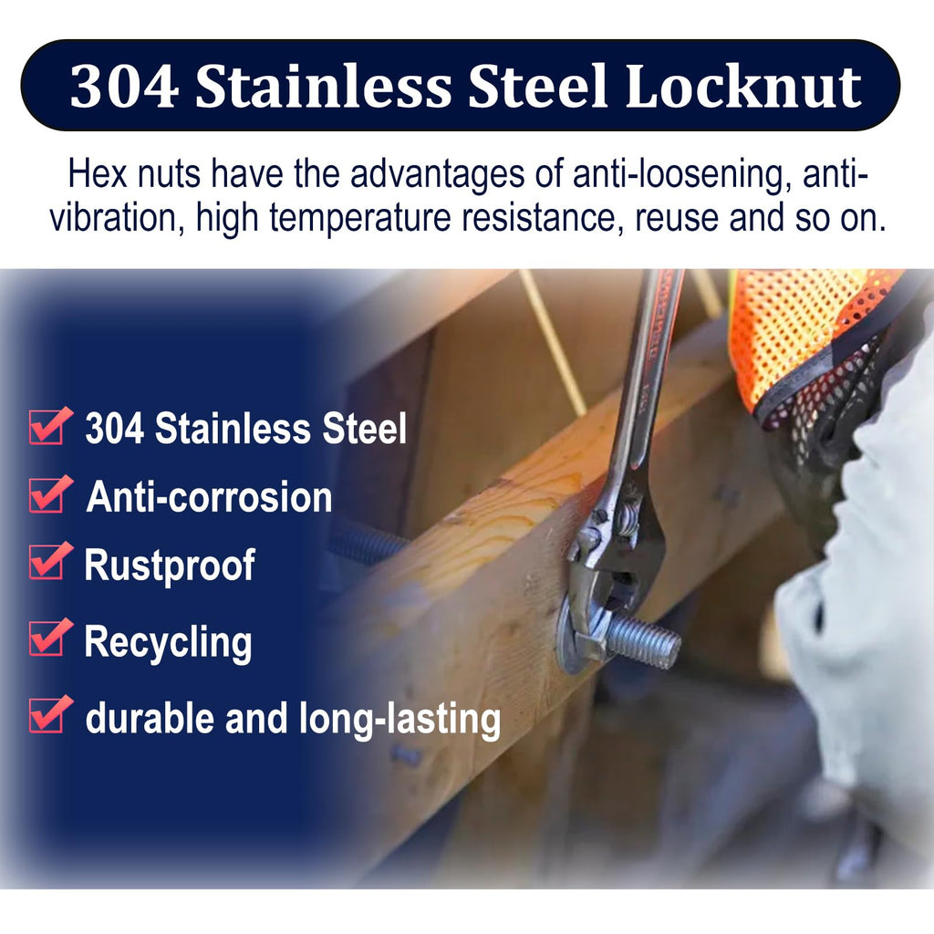 ZQZ M4-0.7 Hex Nuts,300PCS Stainless Steel Hardware Nut 304 ss Threaded Nut