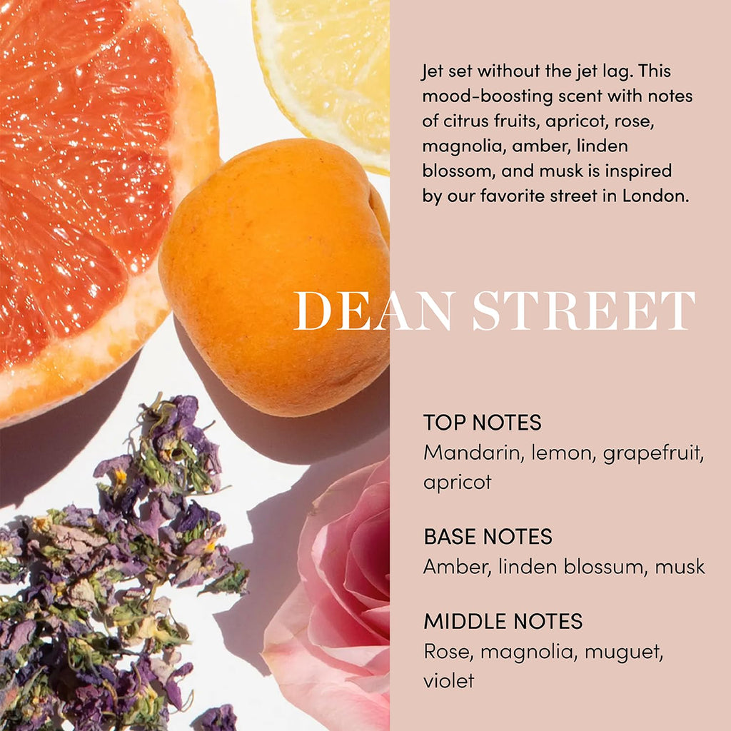 OUAI Hand Wash Full Size, Dean Street - Liquid Hand Soap with Jojoba, Avocado, & Rose Hip Oil for Replenished Skin - Gentle Exfoliating Kitchen & Bathroom Soap - (2 Pack, 16 Fl Oz Each)