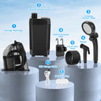 vignuto Portable Shower for Camping, Rechargeable Camping Shower kit with LED Display of Battery Level and Temperature, Lasting-150 Mins, Suitable for Outdoor Shower, Pet Bath, Car Washing