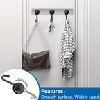 E BAVITE Swivel Swing Magnetic Hooks 40LBS Black Refrigerator Magnet Hook