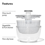 OXO Good Grips 6.22 Qt Salad Spinner, Vegetable Washer with Bowl & Strainer