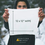 Venture Wipes Tea Tree Oil Body Wipes - Adventure Wipes for Adults - Biodegradable Cleansing With Aloe and Vitamin E - Camping Essentials - Individually Wrapped - 25 Count Bag